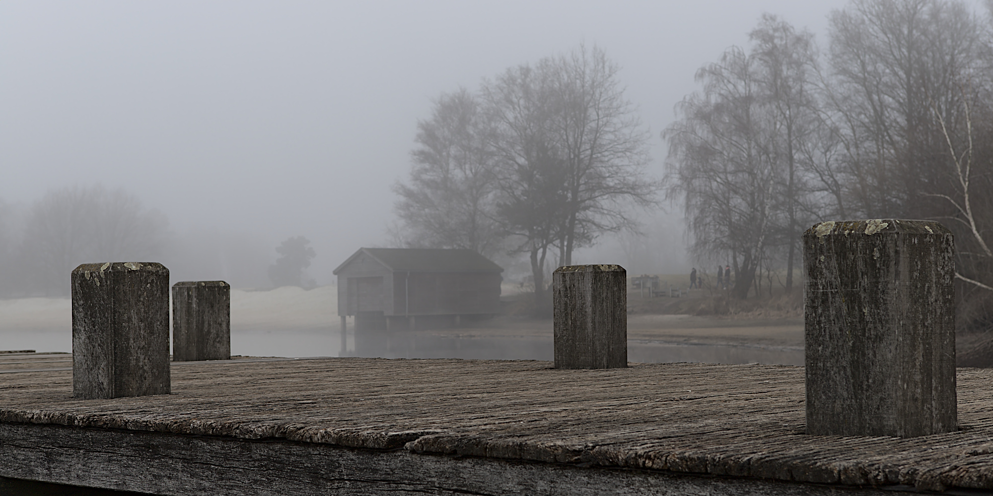 Thülsfelder talsperre bei Nebel